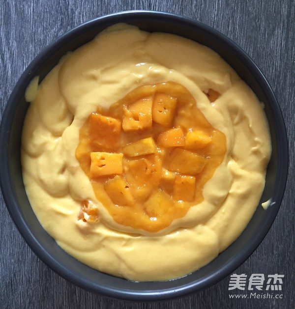 Mango Flowing Heart Mousse Cake recipe