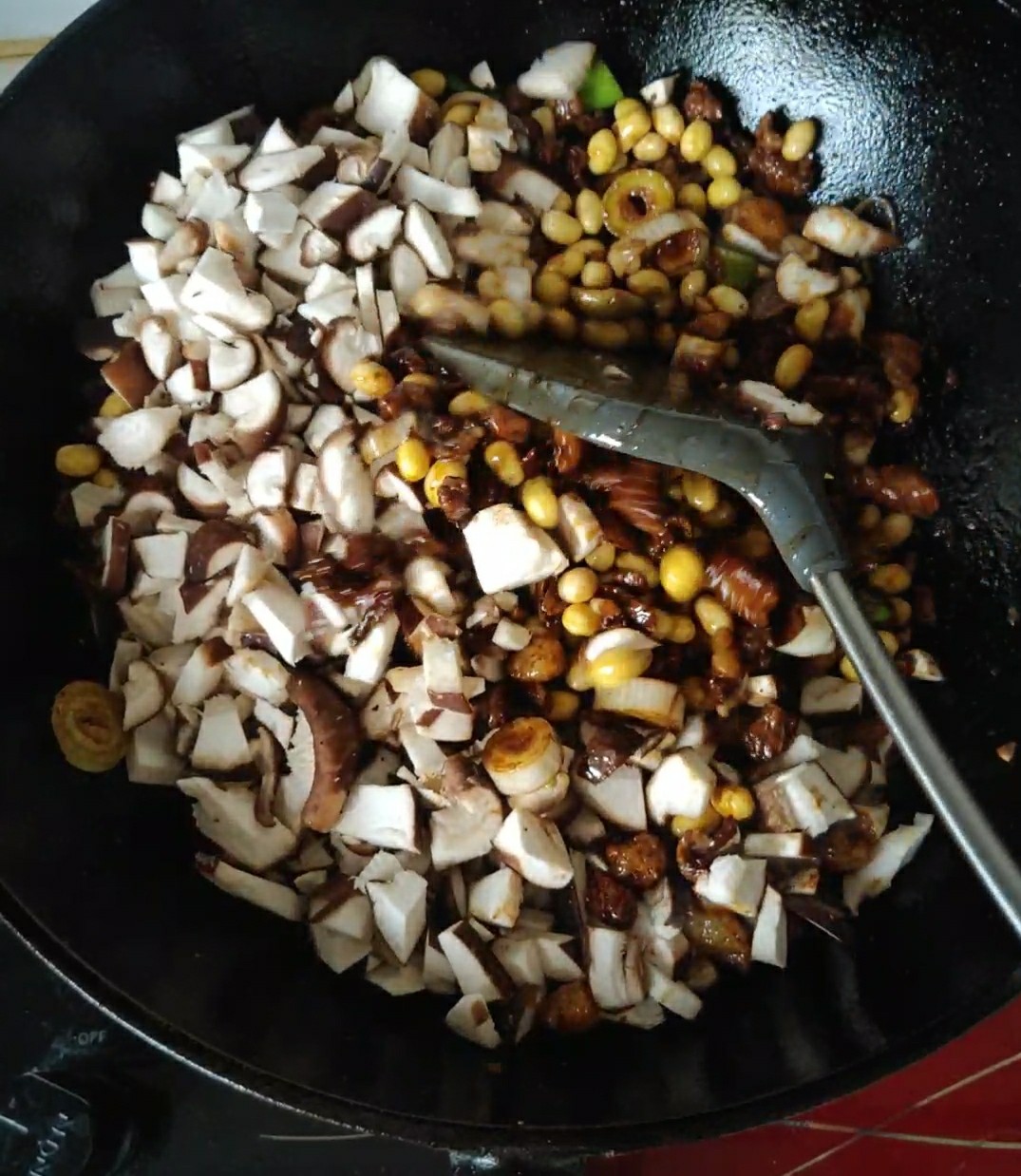 Soy Bean and Mushroom Beef Sauce recipe