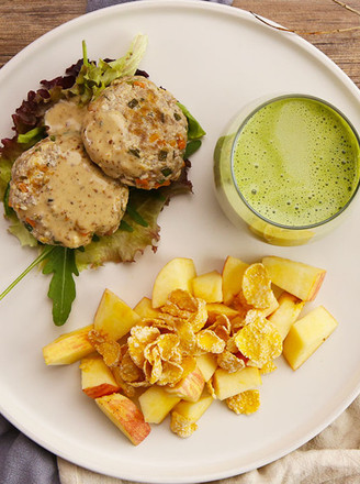 Tofu Cutlets with Apple Salad | Suncat Breakfast recipe