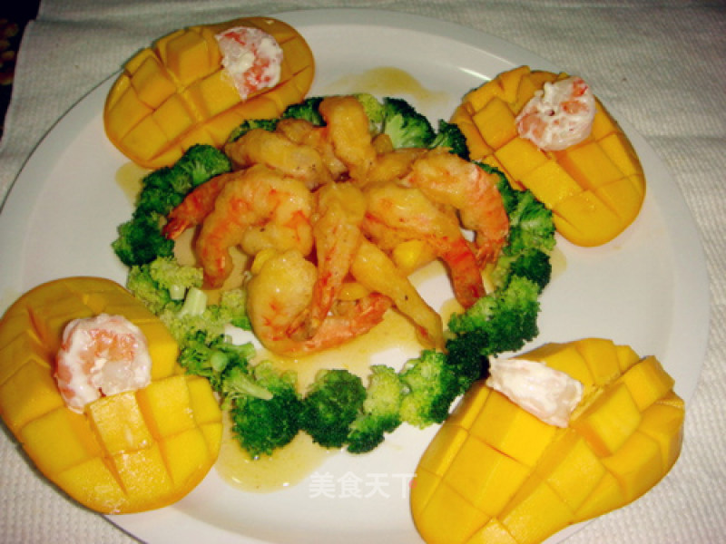 Prawns with Mango and Orange Salad recipe