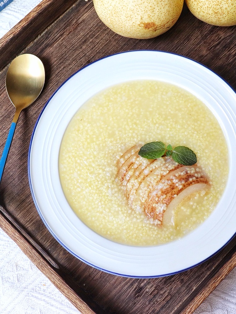 Millet Yam Pear Porridge recipe