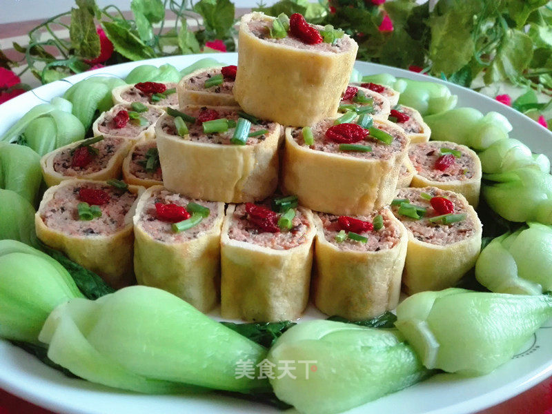 Fresh Vegetable Meat Omelet recipe