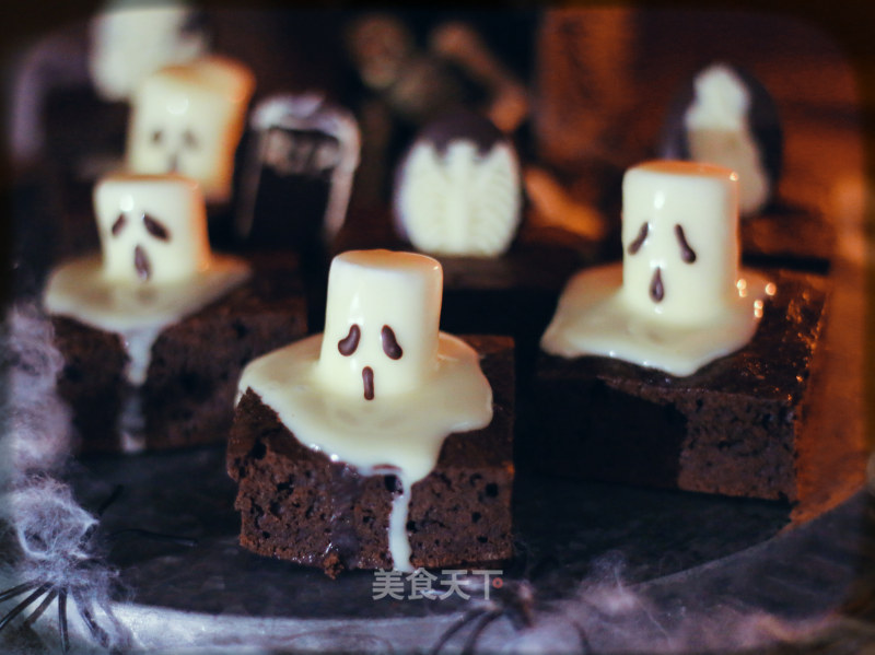 Halloween Cemetery Chocolate Brownie