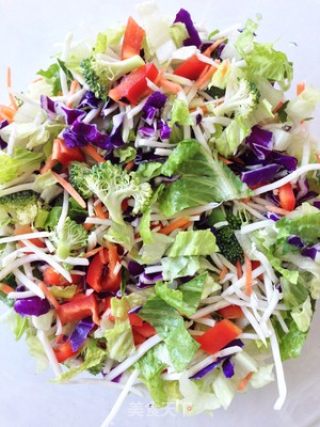 Rong Yuan Taihua-western Food-rainbow Salad recipe