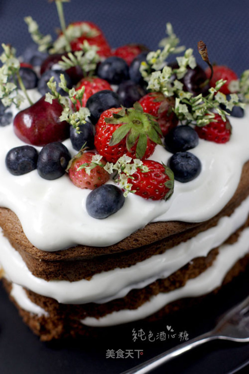 Fresh Fruit Naked Cake recipe