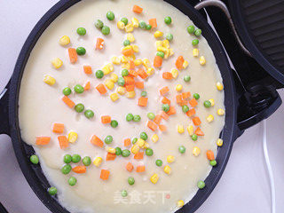 Green Bean Corn Carrot Quiche recipe