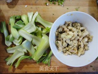 Stir-fried Bean Dan with Vegetable Stem recipe