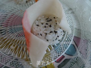 【flower Sushi】----crab Stick Sushi recipe