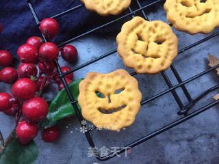 Halloween Pumpkin Funny Face Cookies recipe