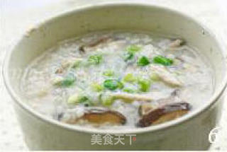 Mushroom Chicken Congee recipe