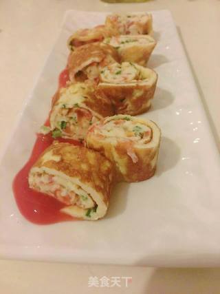Tomato Egg Roll recipe