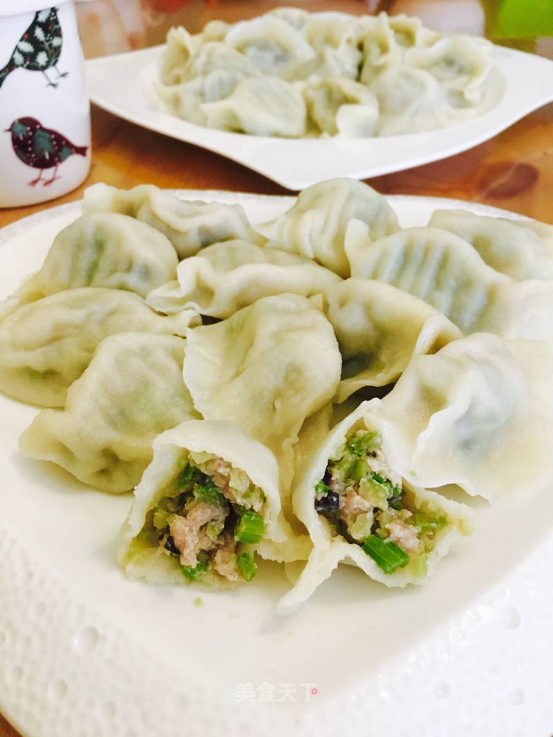 Celery Pork Dumplings recipe