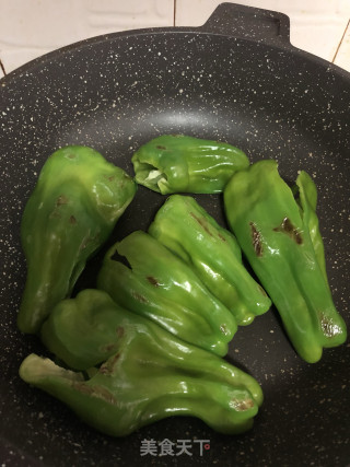 Stuffed Tiger Skin Green Peppers recipe