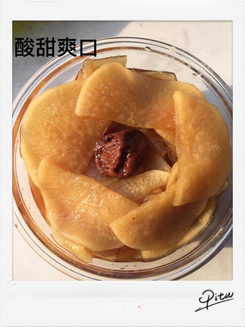 Radish with Plum Sauce