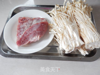 Pan-fried Pork Belly Roll with Enoki Mushroom recipe