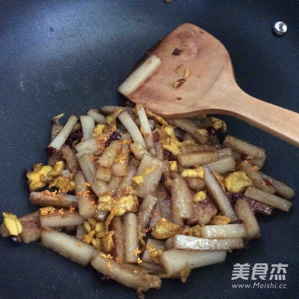 Stir-fried Rice Cake with Brown Sugar recipe