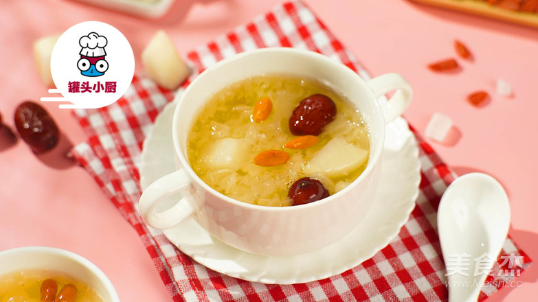 Rice Cooker White Fungus Pear Soup recipe