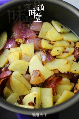Bacon and Potato Braised Rice recipe