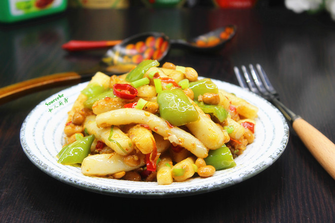 Laba Festival, Fried Rice Cake with Laba Beans recipe