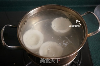 White Jade Radish Stuffed with Meat recipe