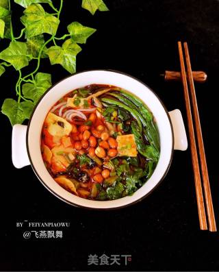 A Pot of Family ~ Hot and Sour Snail Noodles recipe