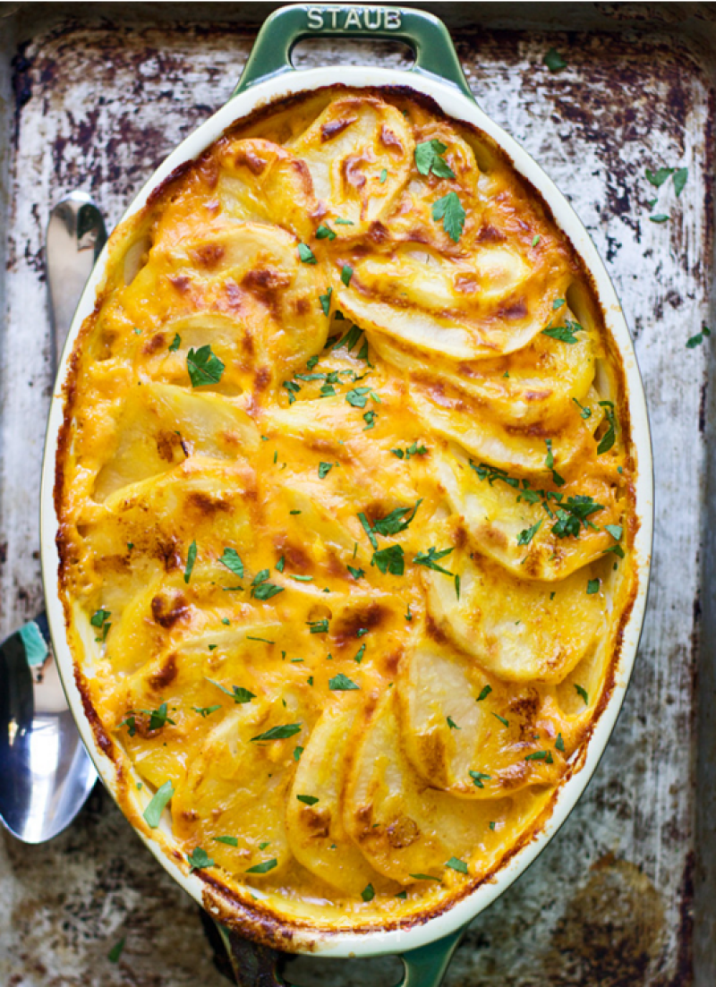 Potatoes and Pumpkin Mashed with Cheese recipe