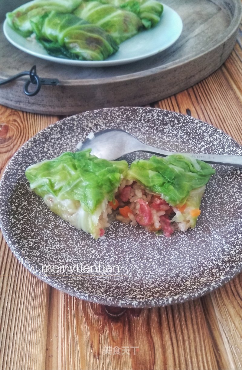 Cabbage Glutinous Rice Roll recipe