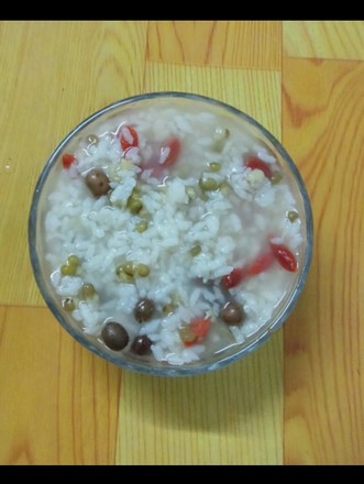 Mung Bean, Yam Bean, Rice, Wolfberry Porridge recipe