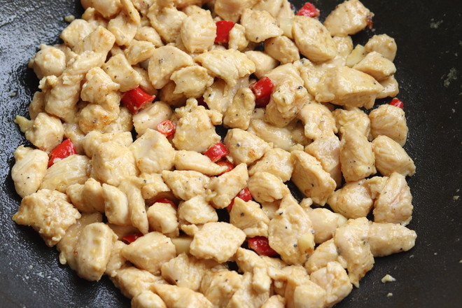 Fried Okra with Chicken Breast recipe