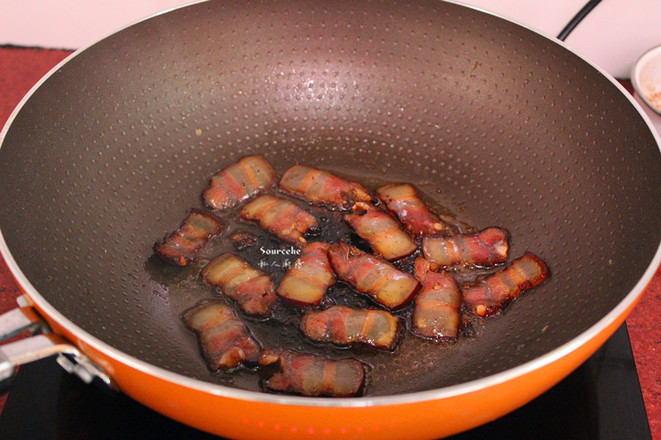 Fried Bacon with Bracken recipe