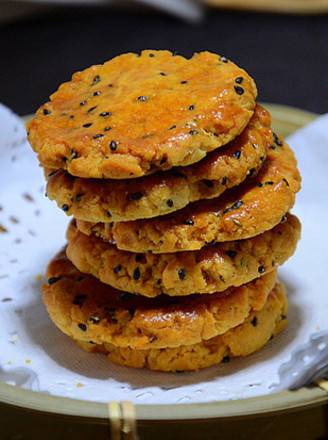 Coconut Black Sesame Shortbread Cookies