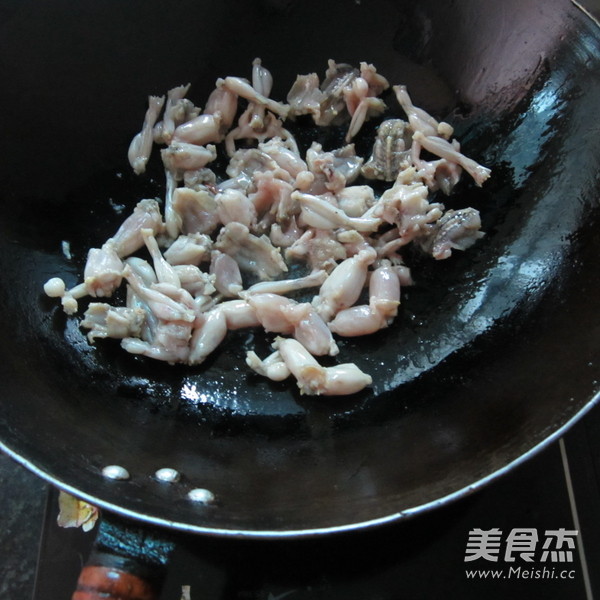 Garlic Frog Meat recipe