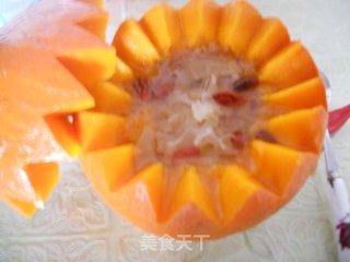 Pumpkin Cup with Rock Sugar Tremella recipe