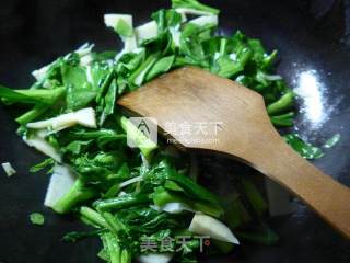 Stir-fried Rapeseed with Bamboo Shoots recipe