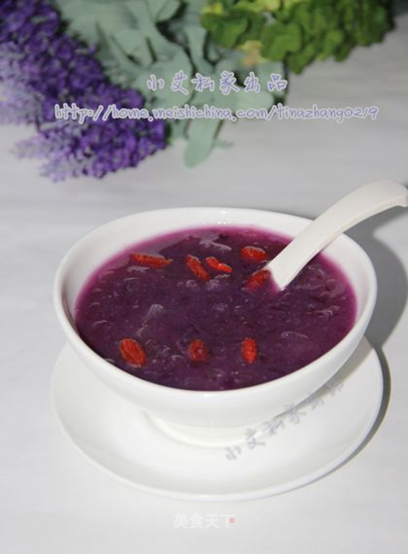 Purple Sweet Potato and Tremella Soup recipe