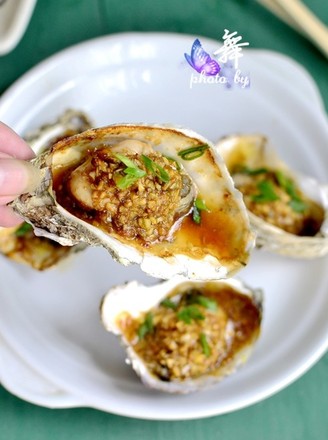 Roasted Oysters with Garlic recipe