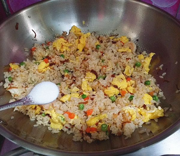 Fried Rice with Mixed Vegetables and Eggs in Xo Sauce recipe