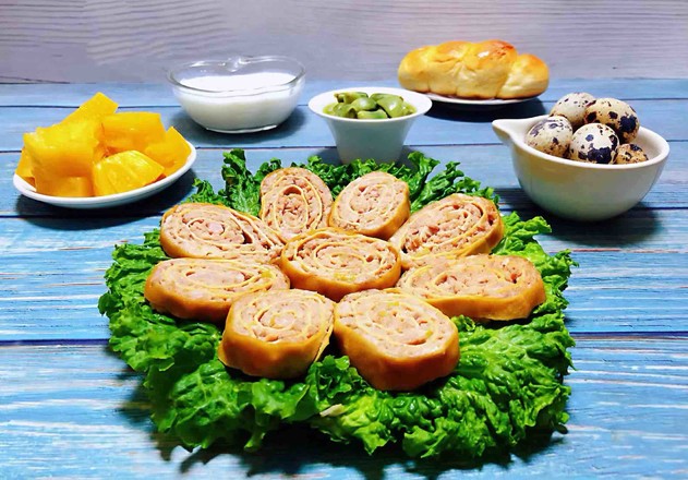 Steamed Pork Roll with Bean Skin recipe