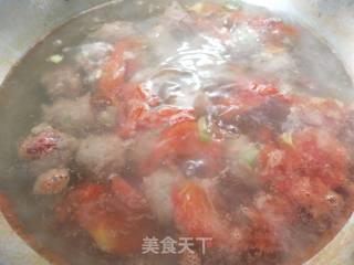 Tomato Beef Meatball Soup recipe
