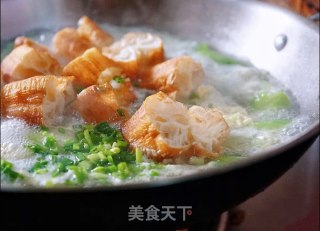 Loofah Fried Egg Soup recipe