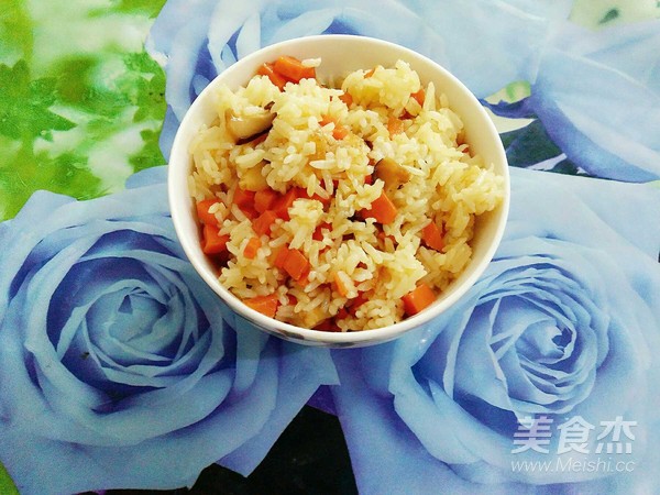 Fried Rice with Mushrooms and Carrots recipe