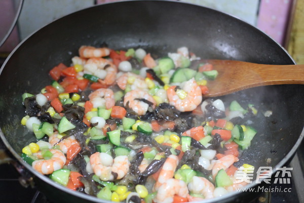 Crystal Colorful Shrimp recipe