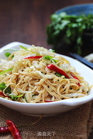 Cabbage Heart Mixed with Bean Shreds recipe