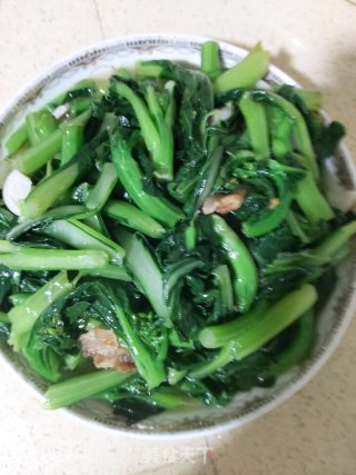 Stir-fried Cabbage Seedlings with Pork Belly recipe