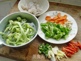 Stir-fried Shrimp with Broccoli and Cashew Nuts recipe