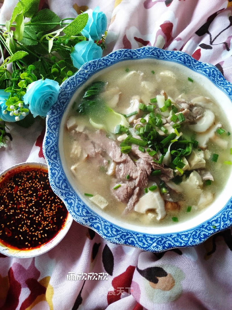 Mushroom Pork Soup recipe