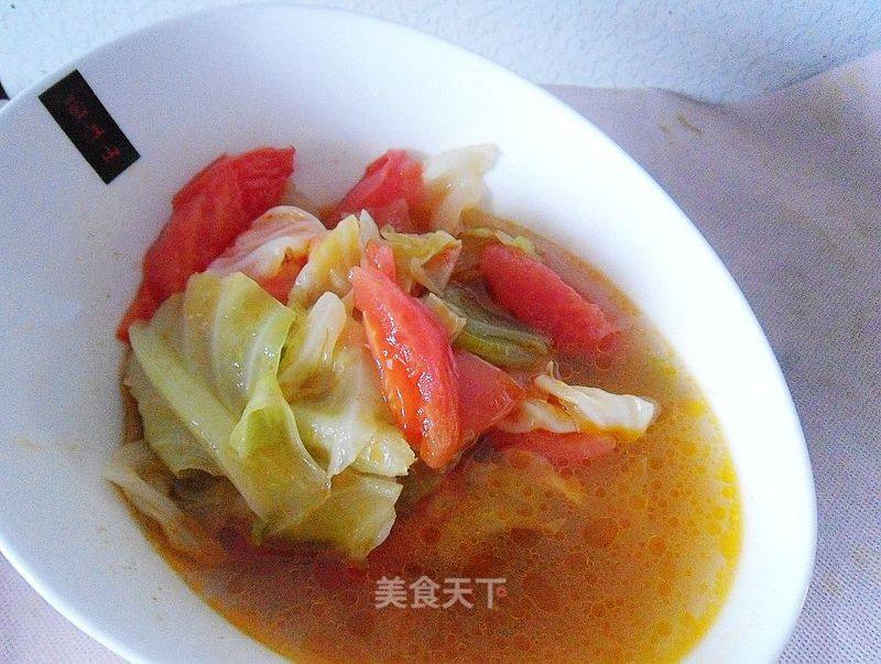 Stewed Persimmons with Green Cabbage