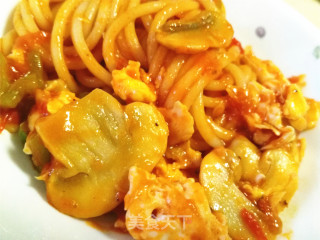 Spaghetti with Tomatoes and Basil recipe