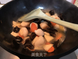 Braised Fish Balls with Winter Bamboo Shoots recipe