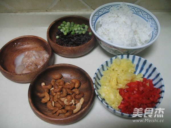 Colorful Pineapple Fried Rice recipe